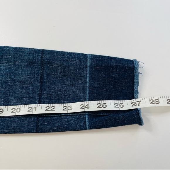 Ann Taylor Loft Modern Skinny Ankle Jeans Womens 0 25 Blue Frayed Hem Stretch - Picture 12 of 13